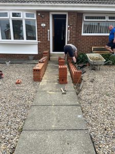 Building the raised resin pathway